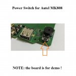 Power Switch Button For Autel MaxiCOM MK808 MK808TS MK808BT
